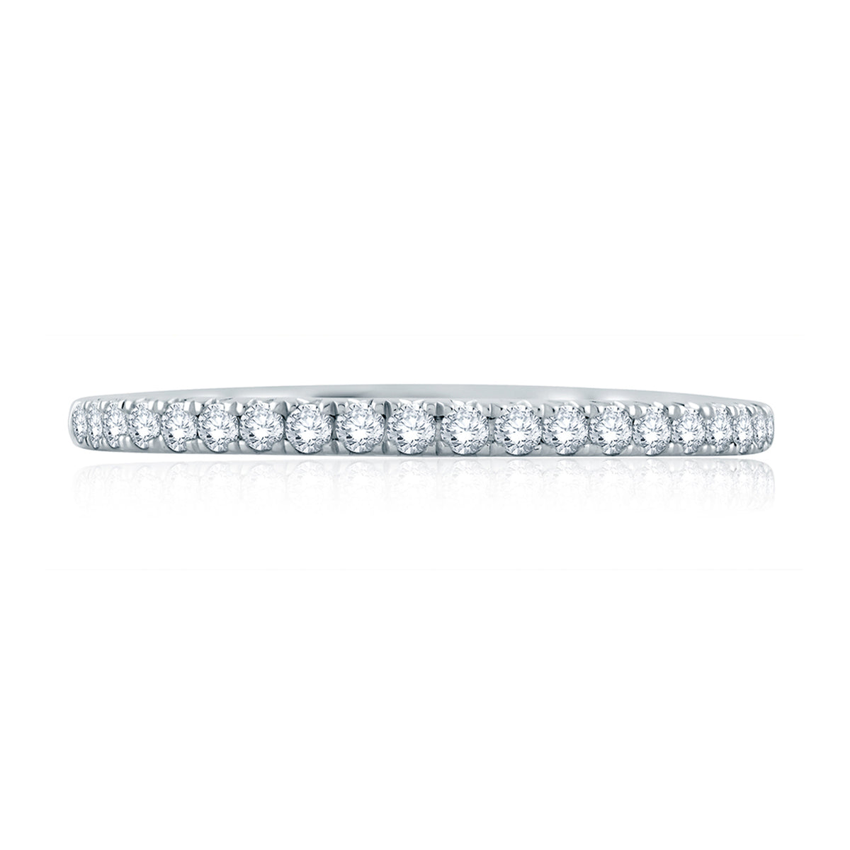 A.Jaffe French Pavé Set Diamond Quilted Wedding Band MR2186Q/24