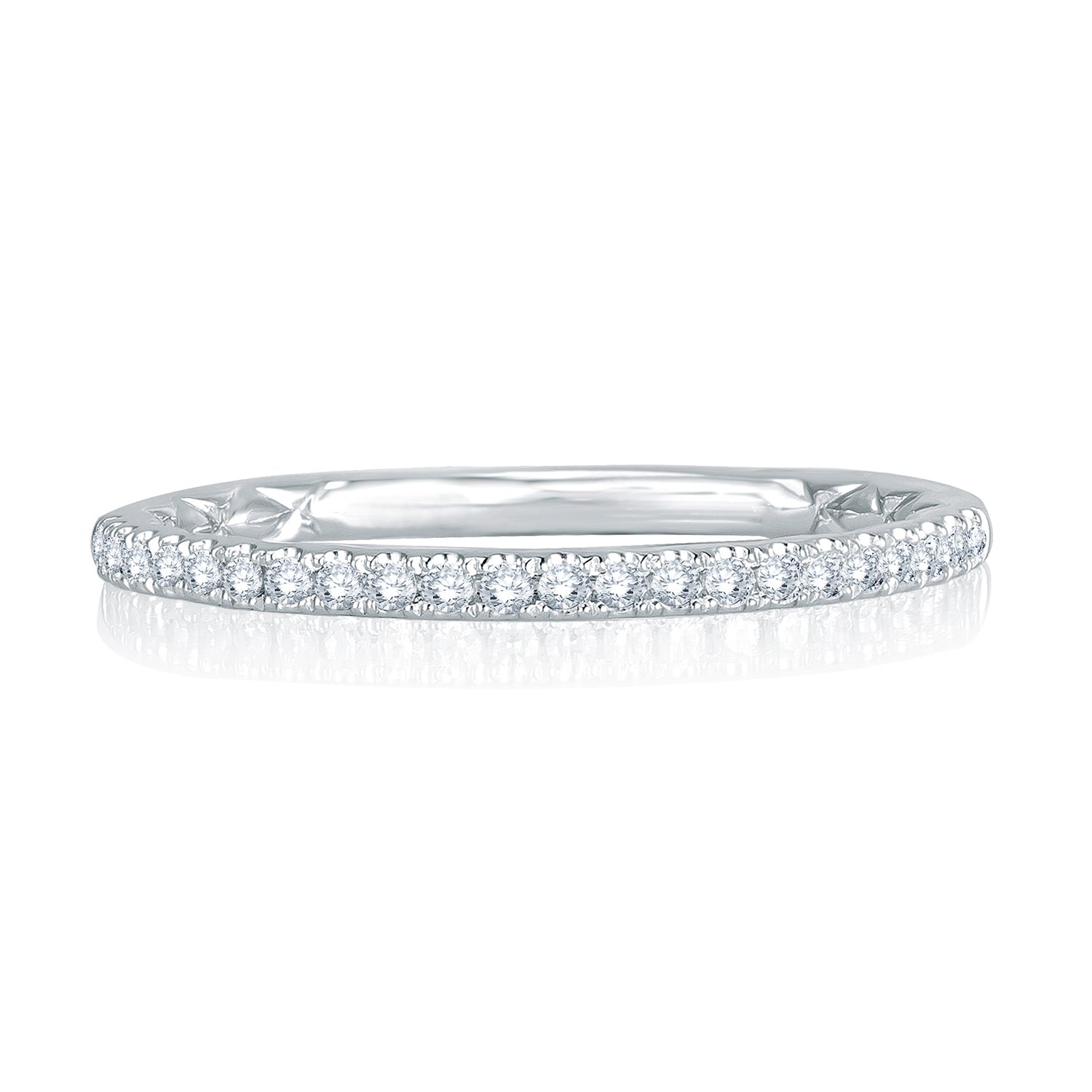 A.Jaffe Delicate Pavé Diamond Quilted Wedding Band MR3001Q/23