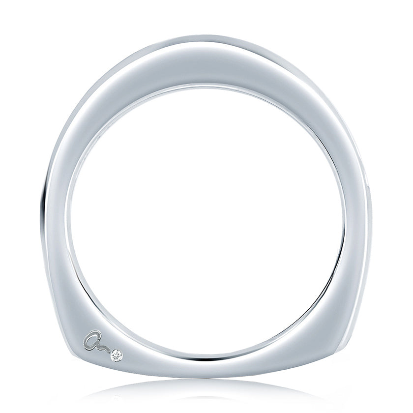 A.Jaffe Signature Contoured Channel Set Diamond Wedding Band MRS032/48