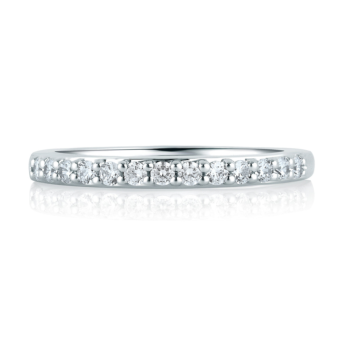 A.Jaffe Signature Shared Prong Set Diamond Wedding Band MRS057/26