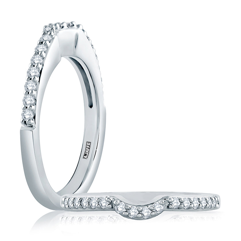 A.Jaffe Signature Contoured Diamond Wedding Band MRS103/22