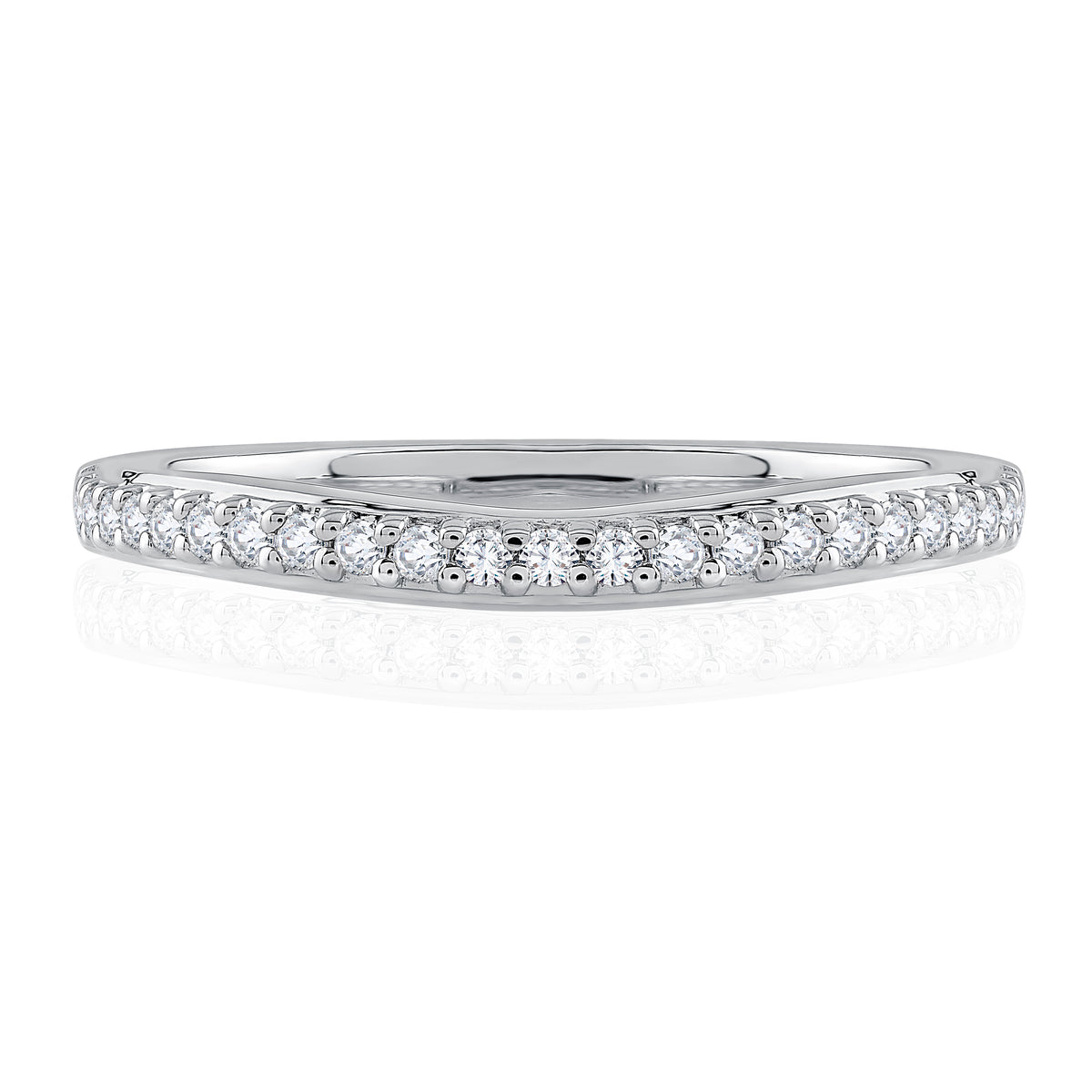A.Jaffe Signature Contoured Diamond Wedding Band MRS154/23