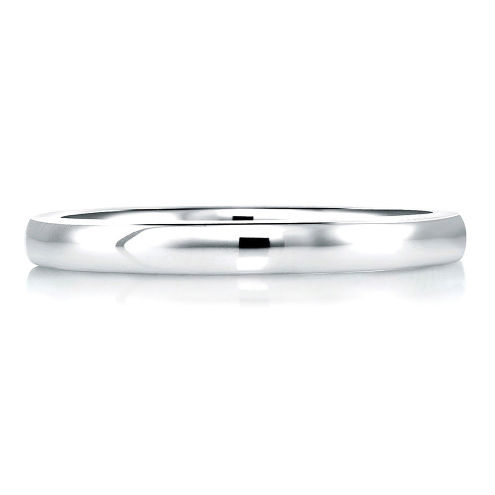 A. Jaffe Simple Classic Signature Solitaire Wedding Band MRS166/PL