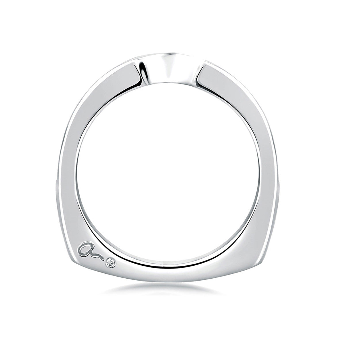 A. Jaffe Sparkling Contour Channel Set Diamond Wedding Band MRS228/43