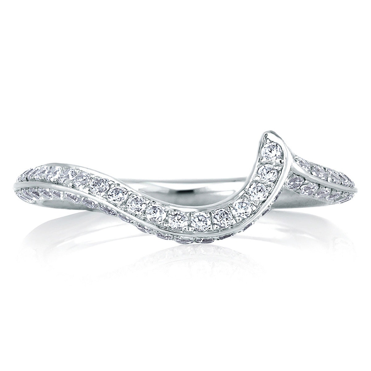 A. Jaffe Signature Diamond Swirl Wedding Band MRS322/37