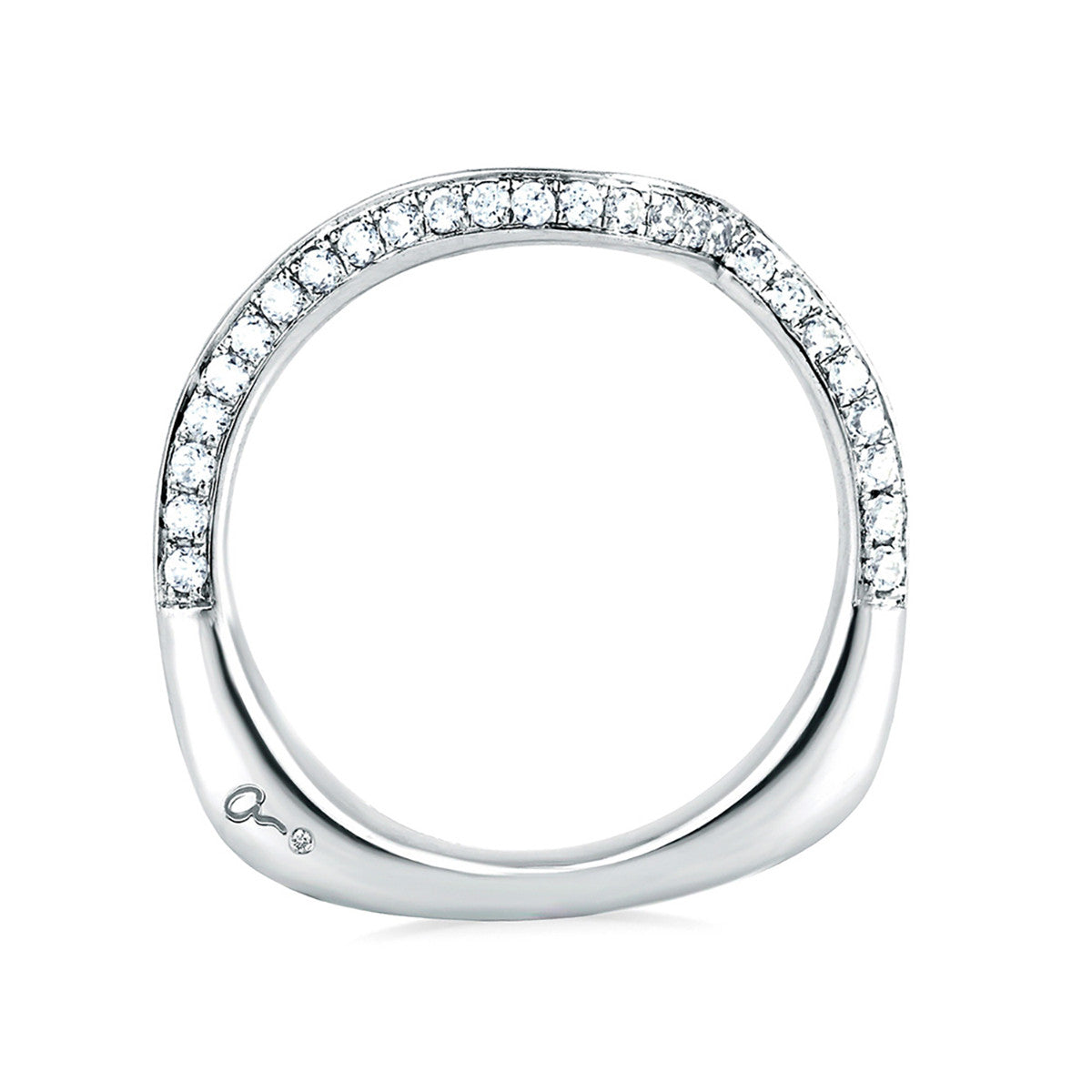 A. Jaffe Signature Diamond Swirl Wedding Band MRS322/37