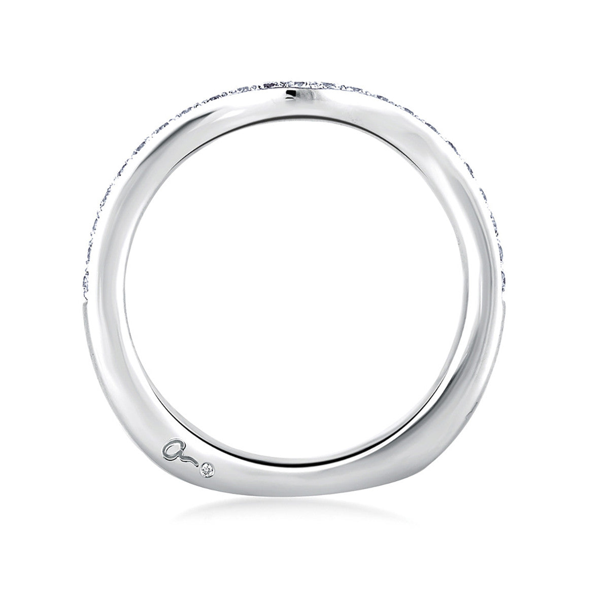 A. Jaffe Classic Contour Diamond Wedding Band MRS415/19