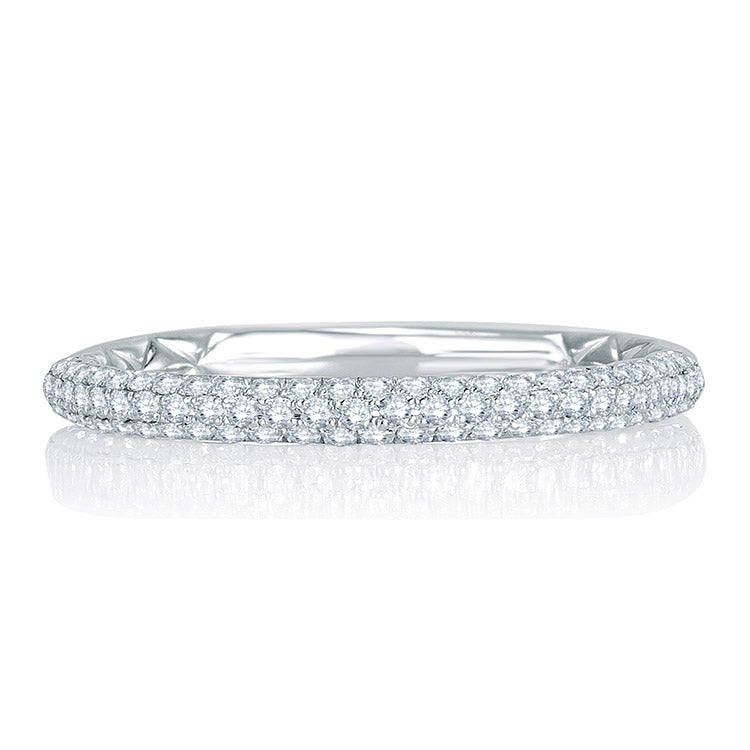 A. Jaffe Delicate Quilted Diamond Anniversary Band MRS749Q/29