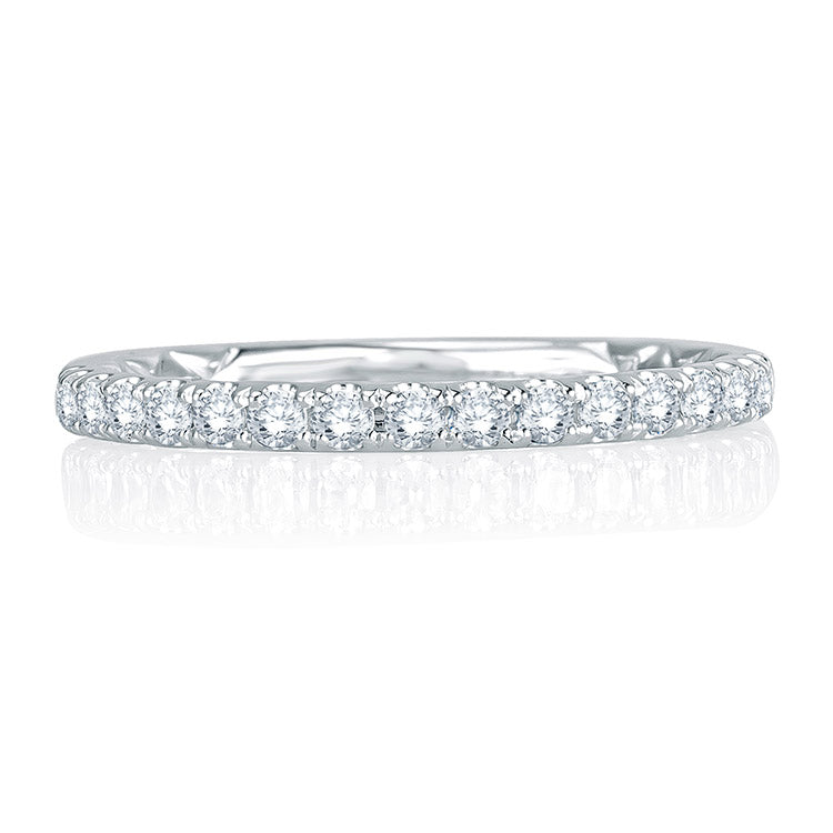 A. Jaffe Intricate Delicate Quilted Diamond Anniversary Band MRS755Q/31