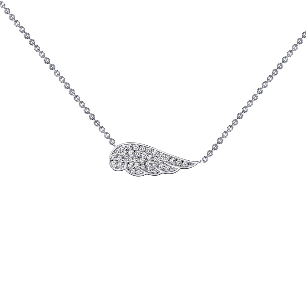 Lafonn Simulated Diamond 0.33ct Angel Wing Necklace N0018CLP