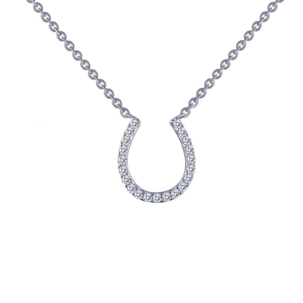 Lafonn Simulated Diamond 0.21ct Horseshoe Necklace N0026CLP