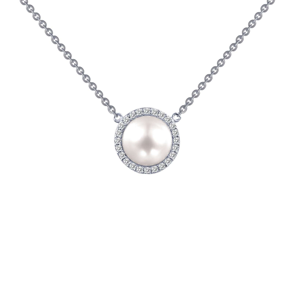 Lafonn Simulated Diamond &amp; Cultured Freshwater Pearl Necklace N0029CLP