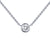 Lafonn Simulated Diamond 0.46ct Bezel Solitaire Necklace N0030CLP