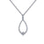 Lafonn Simulated Diamond Open Teardrop Necklace N0037CLP