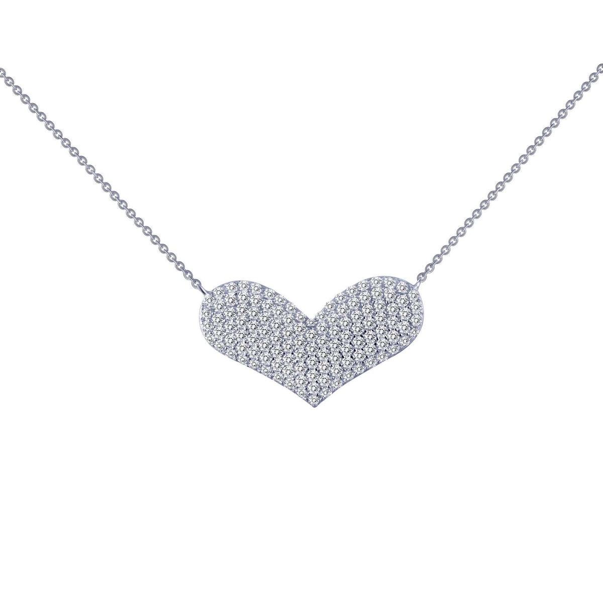 Lafonn Simulated Diamond 1.21ct Heart Necklace N0041CLP