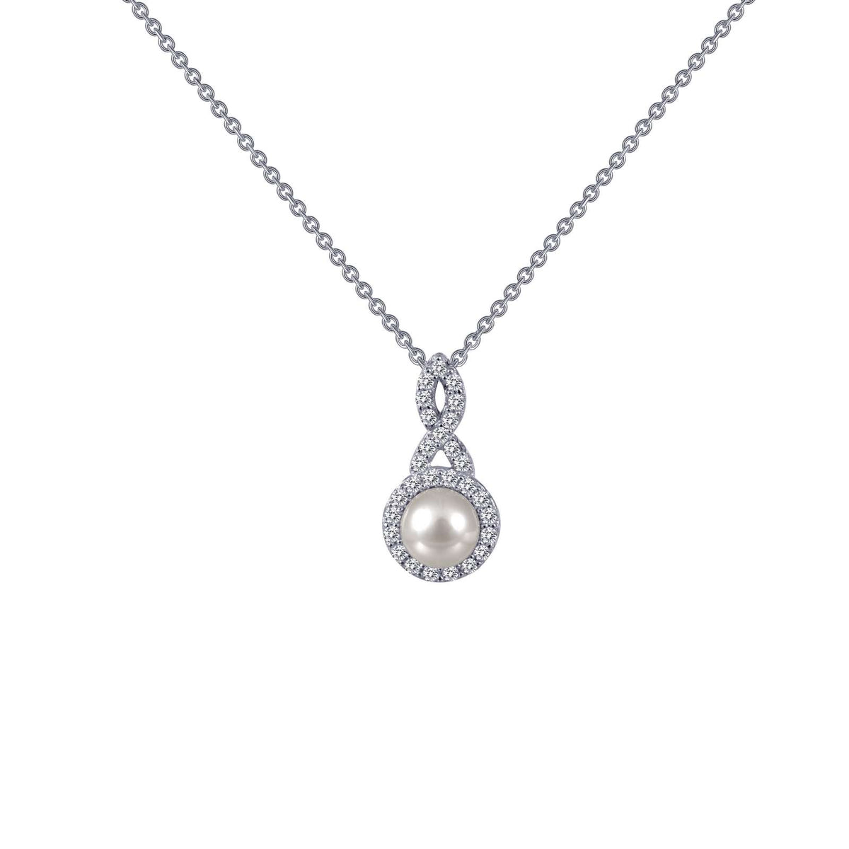 Lafonn Simulated Diamond &amp; Cultured Freshwater Pearl Necklace P0147CLP
