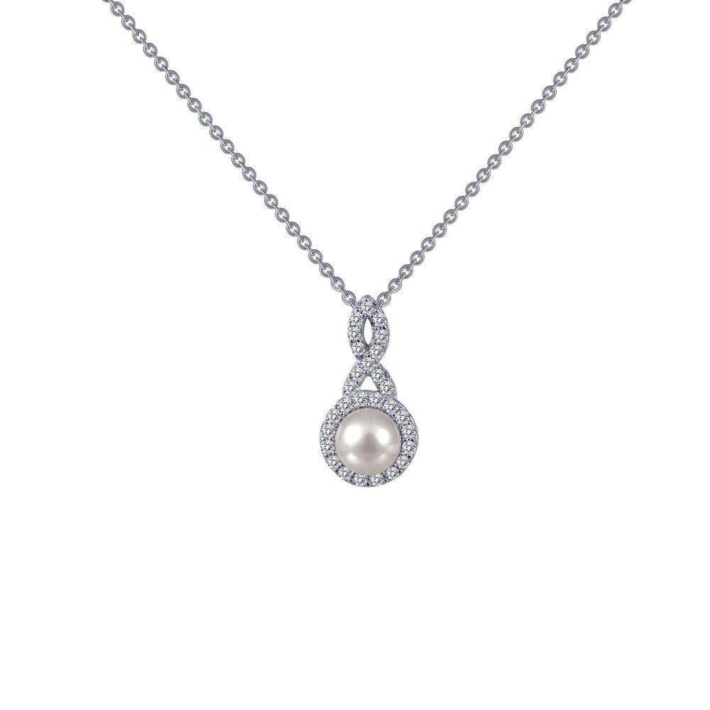 Lafonn Simulated Diamond & Cultured Freshwater Pearl Necklace P0147CLP