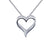 Lafonn Simulated Diamond Double Heart Necklace P0152CLP