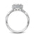 Noam Carver Vintage Halo Twisted Shoulders Diamond Engagement Ring R015-01A