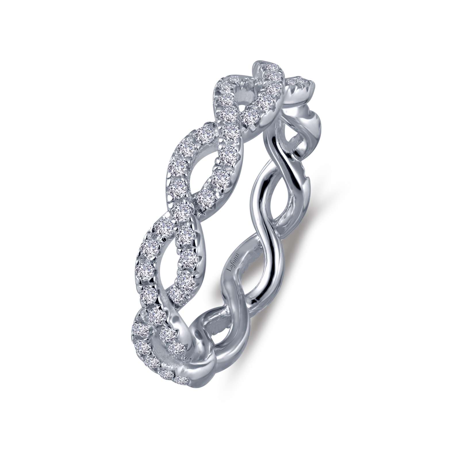 Lafonn Simulated Diamond Crossover Weave Ring R0160CLP