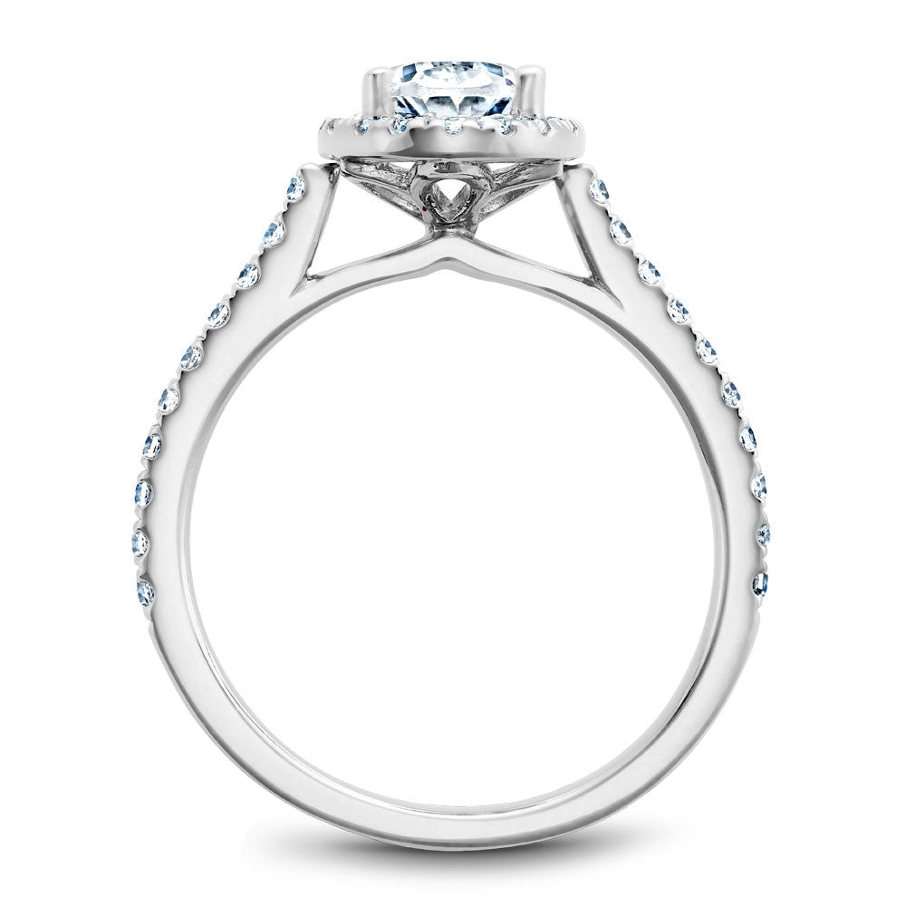 Noam Carver Diamond Halo Engagement Ring R050-02A