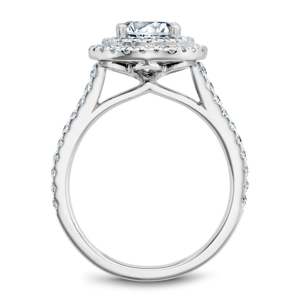 Noam Carver Double Halo Diamond Engagement Ring R051-01A