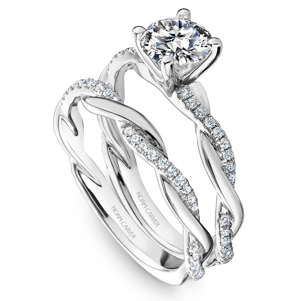Noam Carver Twisted Diamond Engagement Ring R053-01A