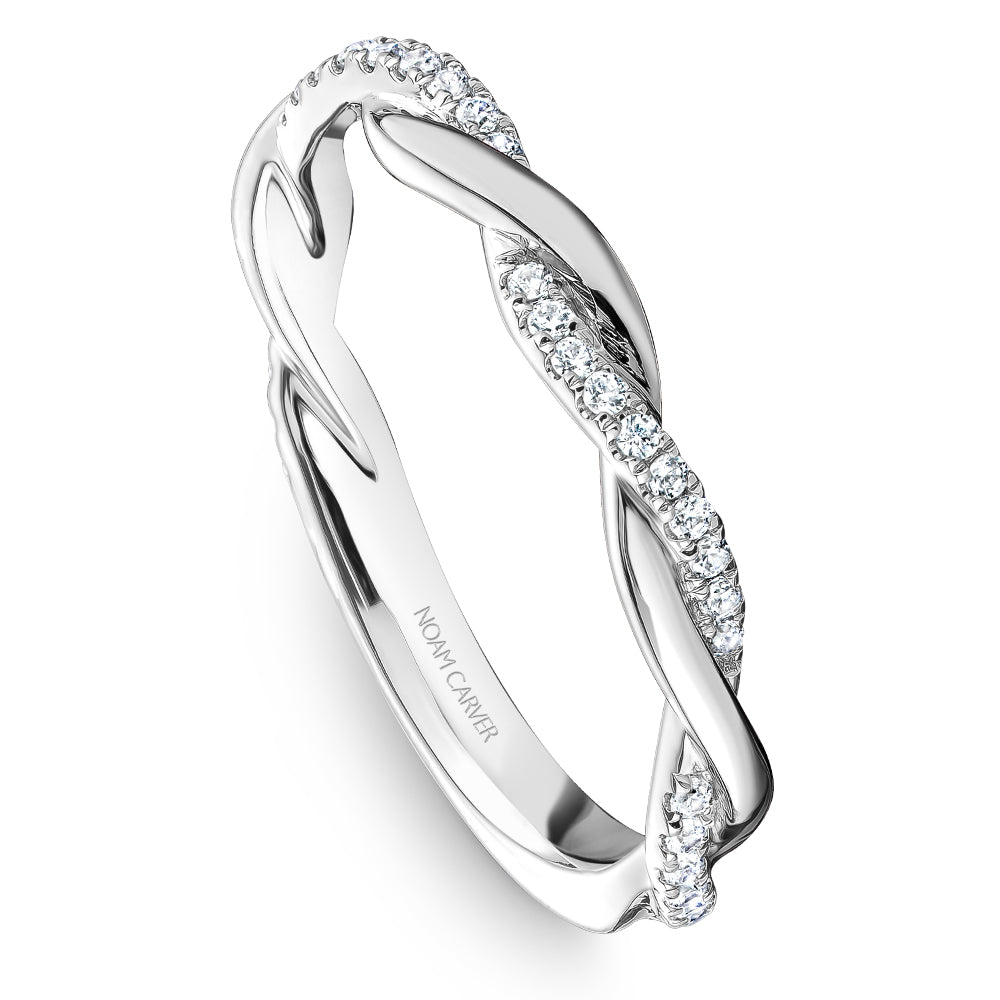 Noam Carver Twisted Diamond Wedding Band R053-01B