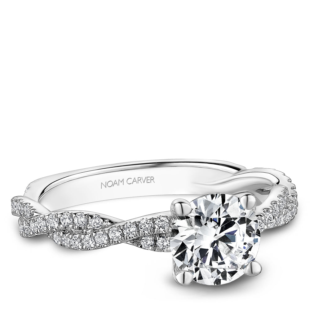 Noam Carver Tightly Twisted Diamond Engagement Ring R053-02A