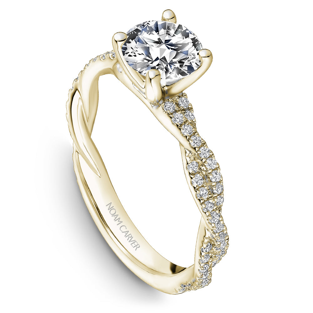 Noam Carver Tightly Twisted Diamond Engagement Ring R053-02A