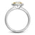 Noam Carver Bezel Set Oval Diamond Halo Solitaire Engagement Ring R057-02A