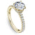 Noam Carver Diamond Engagement Ring with Diamond Peek-A-Boo Halo R059-01A