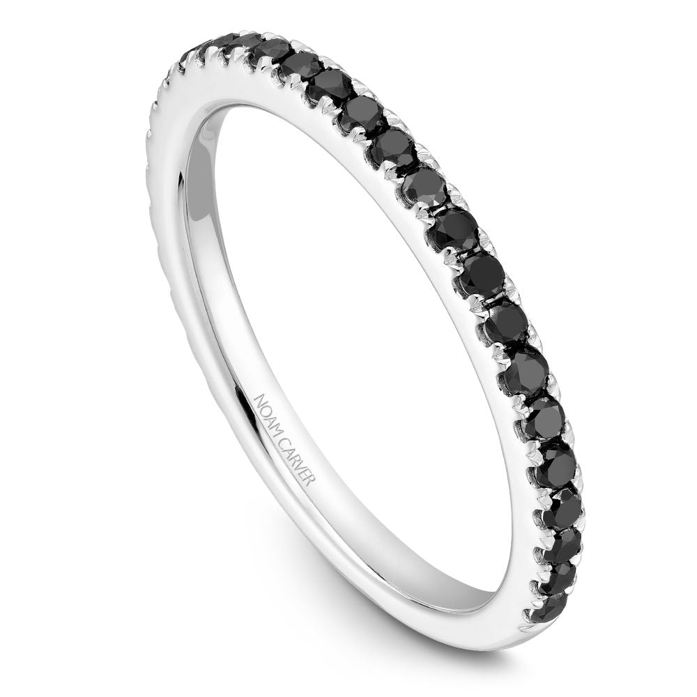 Noam Carver Stackable Collection 0.44cttw. Black Diamond Fashion Ring STA2-1-BD