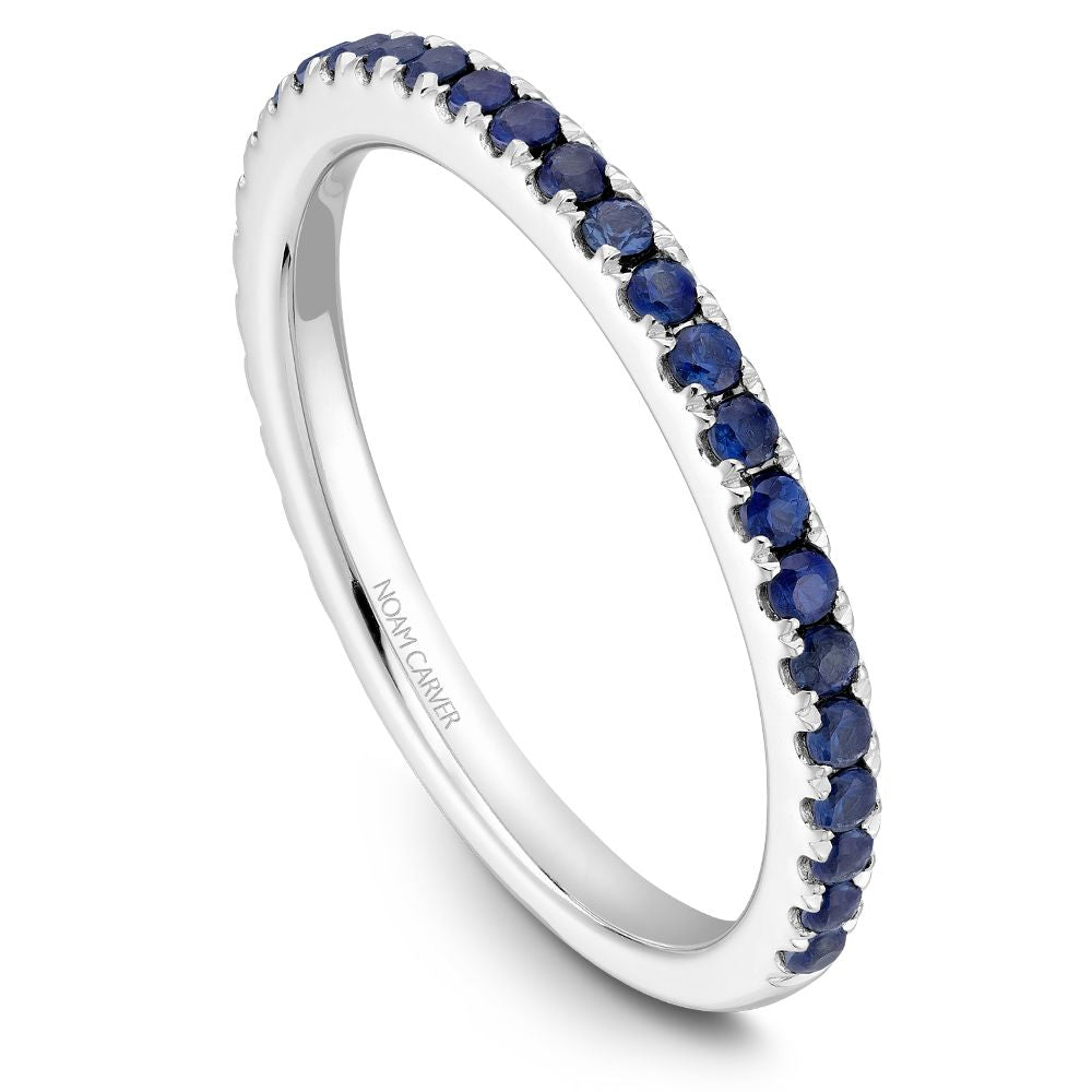 Noam Carver Stackable Collection 0.44cttw. Blue Sapphire Fashion Ring STA2-1-B