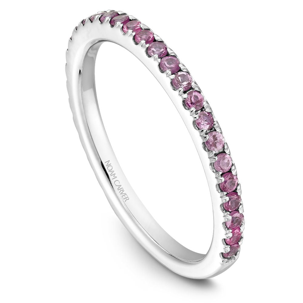 Noam Carver Stackable Collection 0.44cttw. Pink Sapphire Fashion Ring STA2-1-P