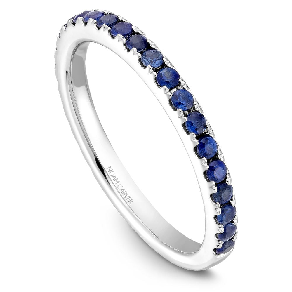 Noam Carver Stackable Collection 0.60cttw. Blue Sapphire Fashion Ring STA3-1-B