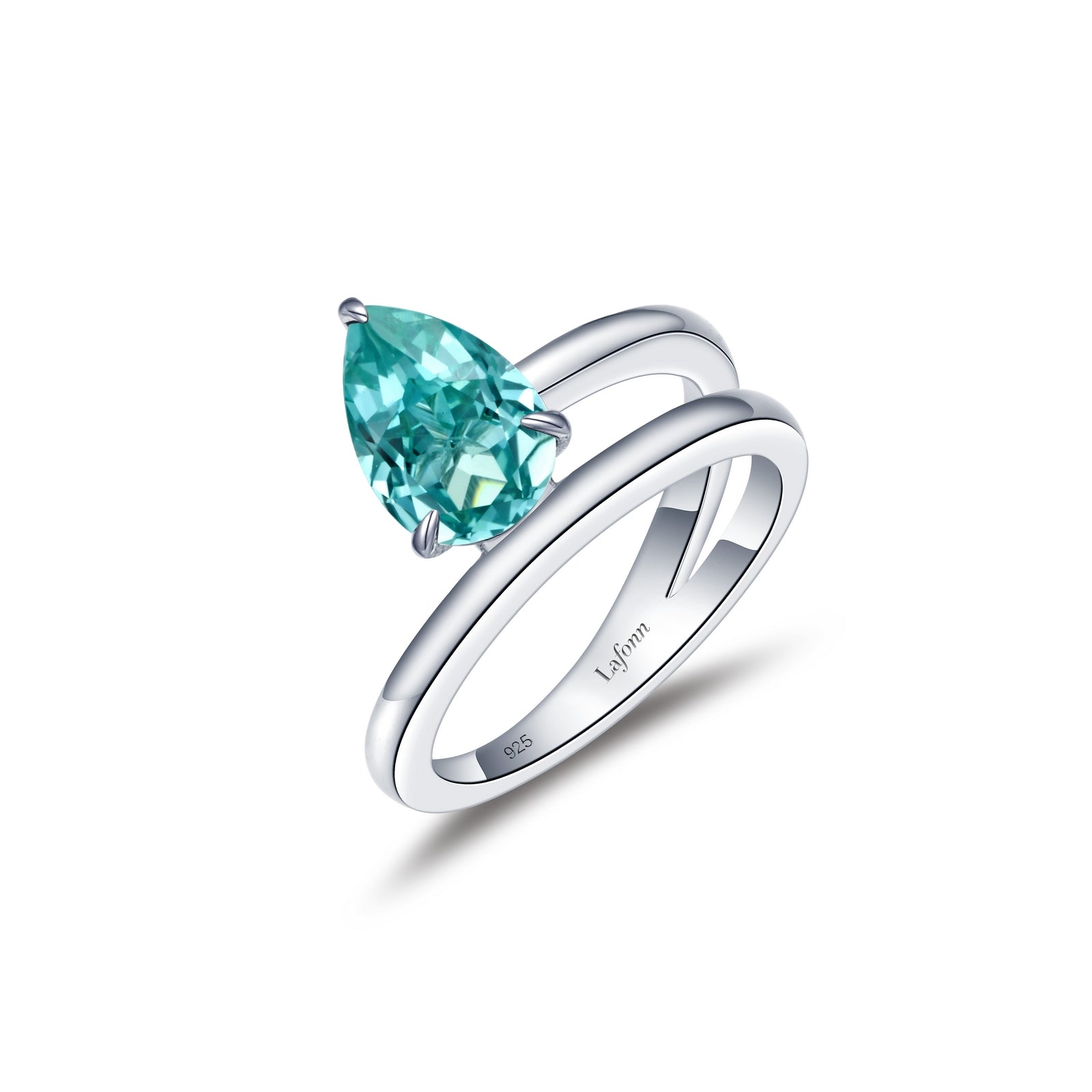 Lafonn Simulated Diamond & Fancy Lab Grown Sapphire Solitaire Ring SYR006GP