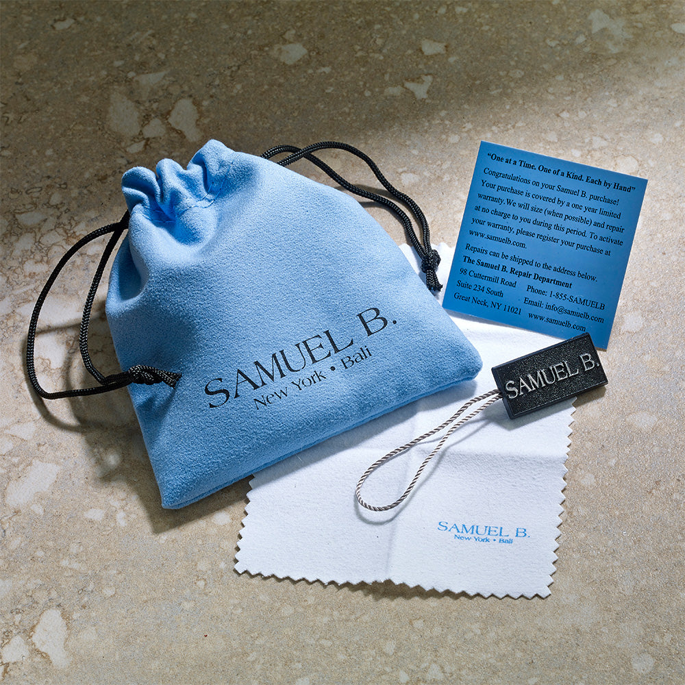 Samuel B. Blue Sapphire Birthstone Glow Bangle Bracelet - September