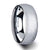 Thorsten Quartz Domed Tungsten Carbide Ring w/ Sandblasted Crystalline Finish (4-8mm) W1163-DTSB