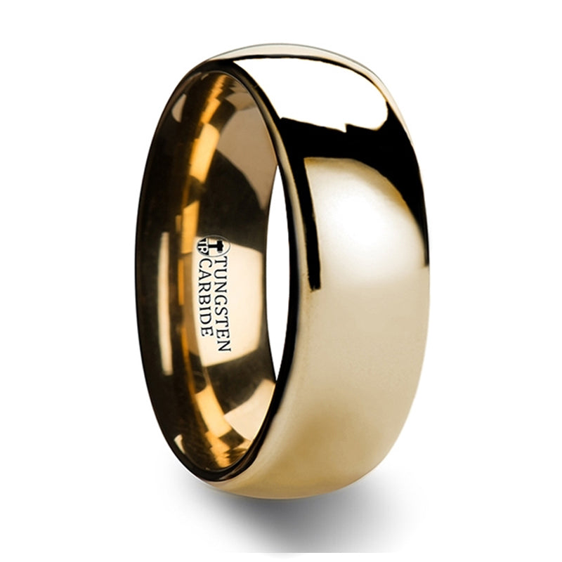 Thorsten Oro Domed Gold Tungsten Wedding Ring (4-10mm) W1967-DPGT