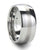 Thorsten Bellator Domed Tungsten Carbide Ring with Brushed Stripe (4-10mm) W237-DSS