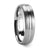 Thorsten Boss Tungsten Carbide Ring w/ Domed Center Groove and Brush Finish (6-8mm) W284-DCGT