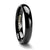 Thorsten Raven Rounded Black Tungsten Carbide Ring (4-10mm) W336-DPBT