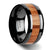 Thorsten Oblivion Red Oak Wood Inlaid Black Ceramic Ring w/ Bevels (6-10mm) W3780-BCRW