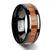 Thorsten Oblivion Red Oak Wood Inlaid Black Ceramic Ring w/ Bevels (6-10mm) W3780-BCRW