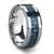 Thorsten Auxilius Black & Blue Carbon Fiber Inlay Tungsten Carbide Ring (6-10mm) W559-BBCF