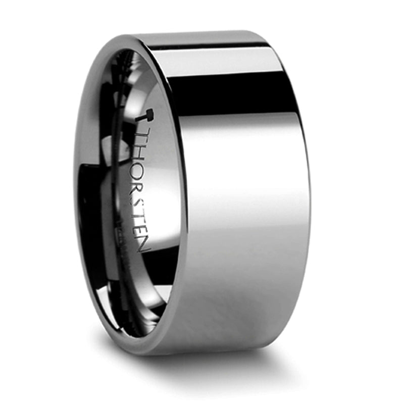 Thorsten Spartan Tungsten Carbide Ring Flat Profile w/ High Polish Finish (4-10mm) W858-FPB