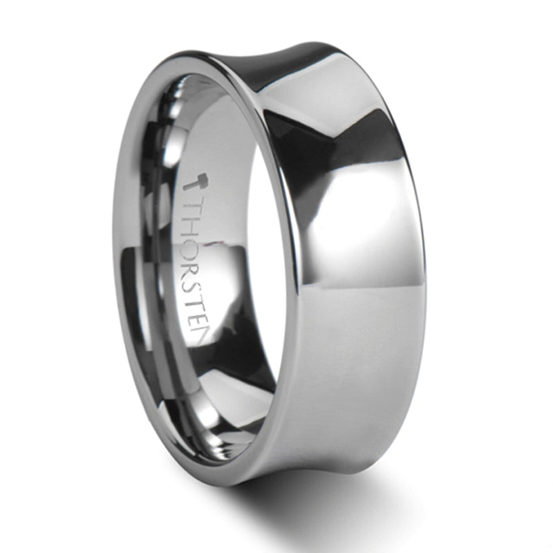 Thorsten Washington Concave Tungsten Carbide Ring w/ Polish Finish (4-8mm) W868-CPR