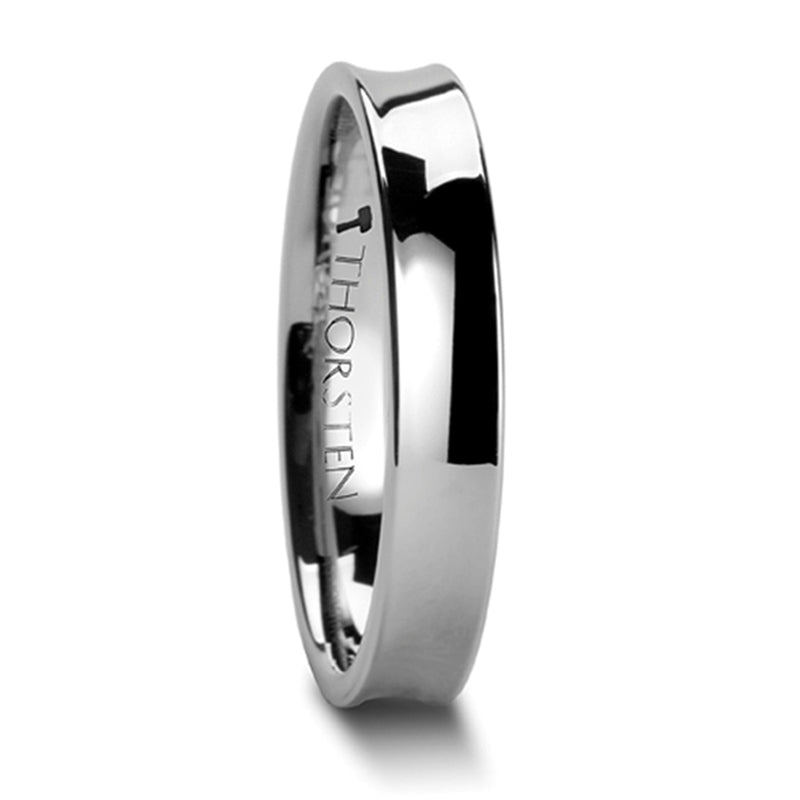 Thorsten Washington Concave Tungsten Carbide Ring w/ Polish Finish (4-8mm) W868-CPR