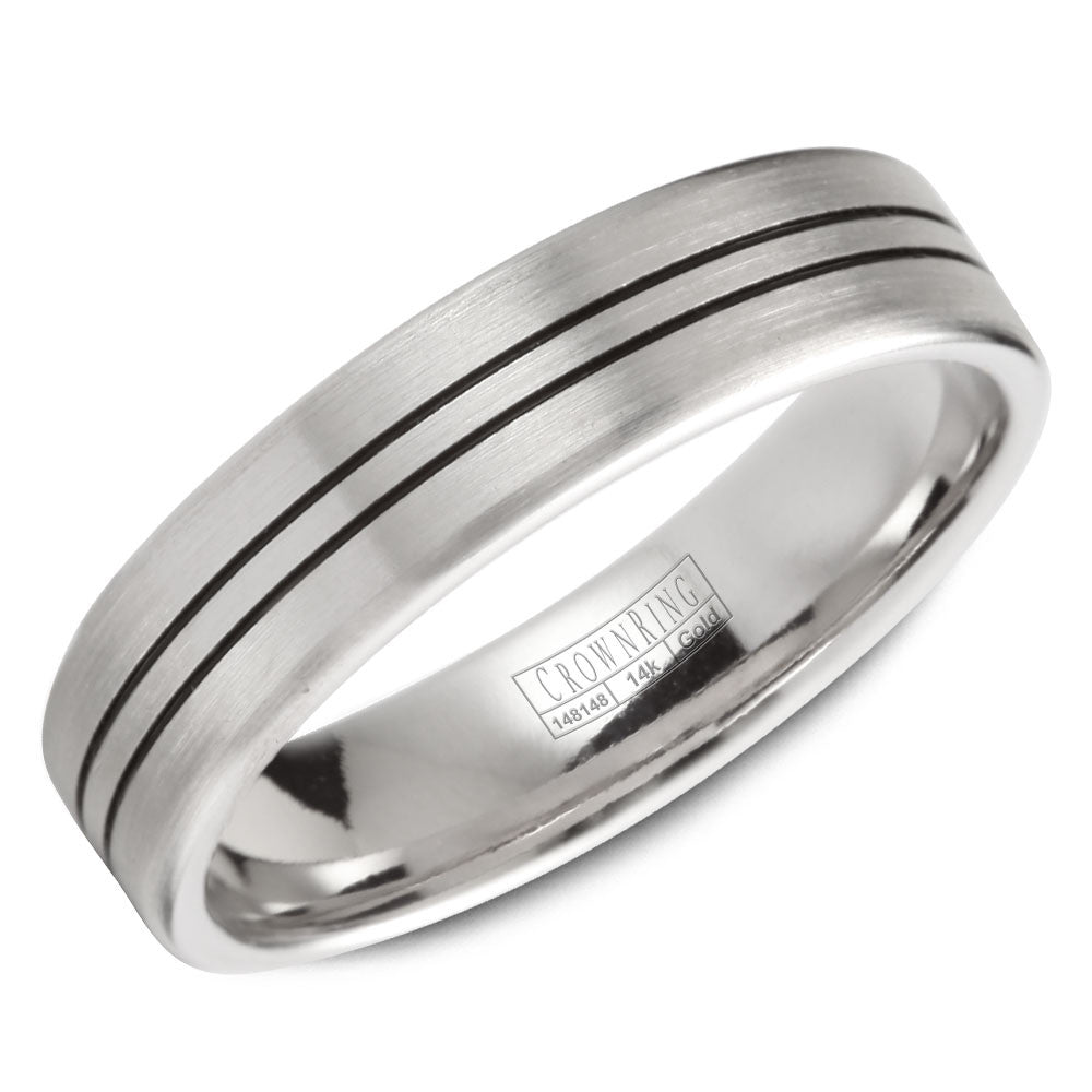 CrownRing 5.5MM Wedding Band with Brushed Finish WB-9411